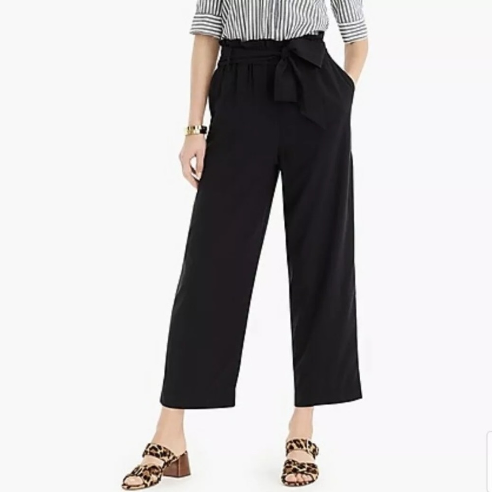 Point Sur wide leg crop pant paperbag waist